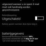 Nokia Lumia 820 Batterijstatus